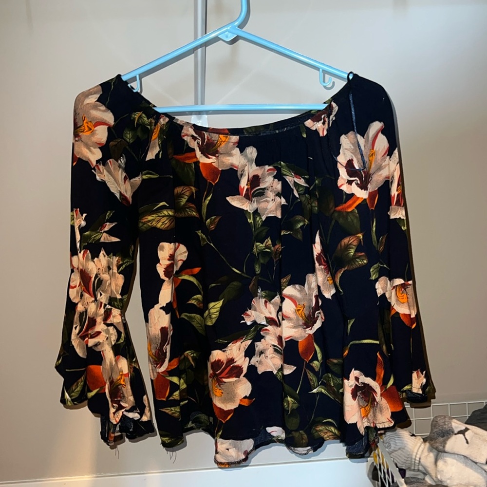 Off the shoulder floral top